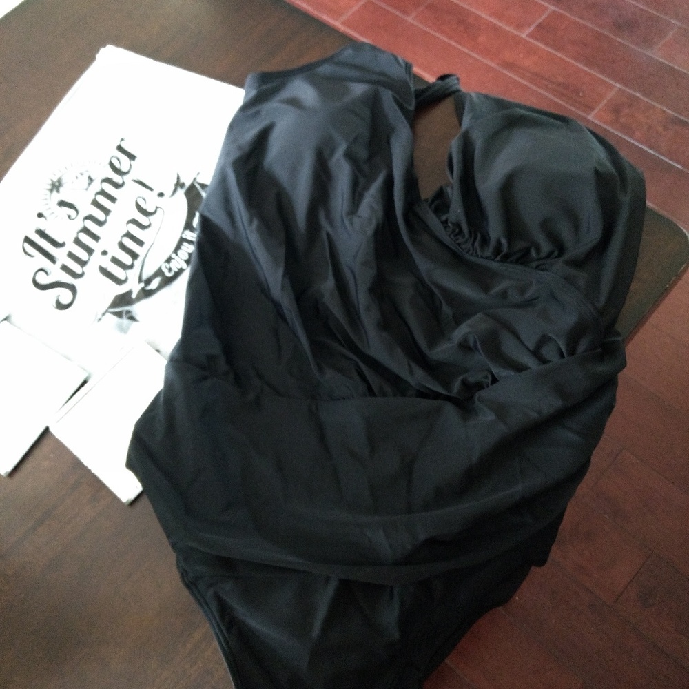 Tummy control one piece swimsuit